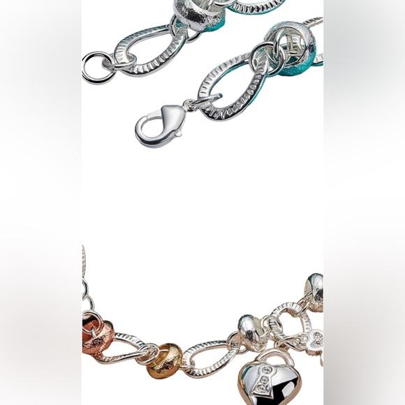 925 Sterling Silver Heart Lock Clover Flower AAA Zircon Bracelet For Wom… - Picture 4 of 5